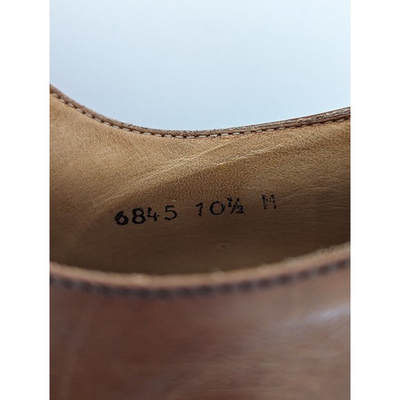 Mercanti Fiorentini Shoes Mens 10.5 Wingtip Oxford Italian Leather‎ Brown - Picture 9 of 9